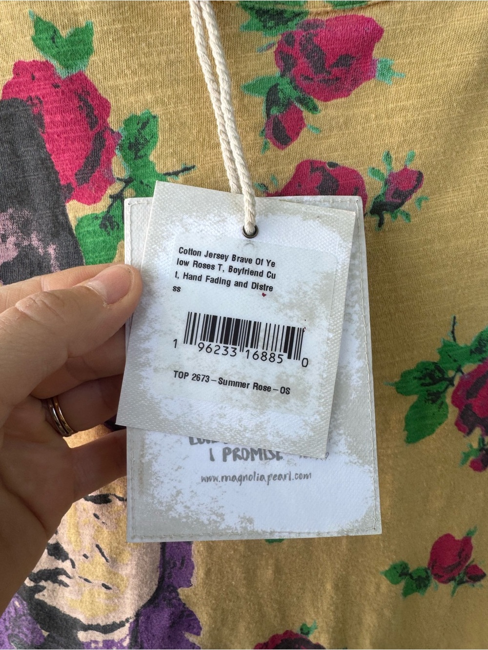 Magnolia Pearl Brave of Yellow Roses Tee - Picture 2 of 11